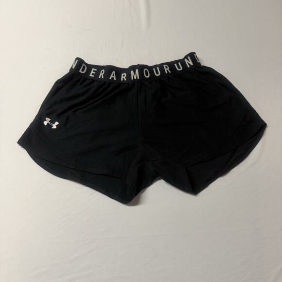 Under Armour Heat Gear Running Shorts Black Size Small Women's Athletic - Picture 1 of 7